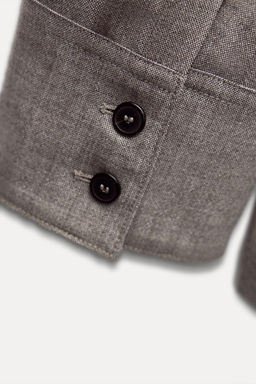 ZW COLLECTION 100% WOOL BELTED BLAZER - Zara фото 9