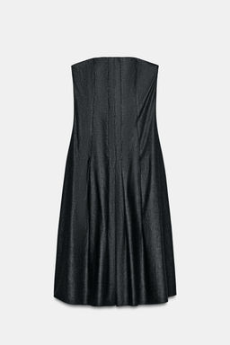VESTIDO MIDI DENIM TRF PALABRA D EHONOR / Negro - Zara фото 6