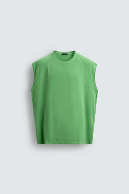 CAMISETA TANK LAVADA / Verde