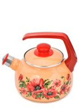 Чайник эмалированный со свистком бак. руч. - Metrot фото 2