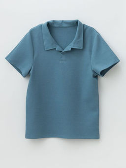 Футболка для мальчика поло, синий - Lesi kids фото 45