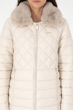 Женское кремовое пальто Неожиданная скидка в корзине - U.s. polo assn фото 7