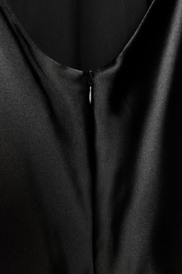 SATIN MIDI DRESS WITH STRAPS ON THE BACK - Zara фото 18