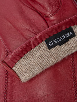 Перчатки женские ш+каш. IS02804-sh cabernet - Eleganzza фото 4