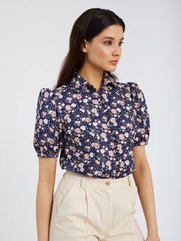 Блузка с рукавами-буфами OD-707-1 - Tantino фото 6