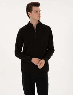 Siyah Regular Fit Sweatshirt