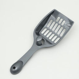 Туалет для кошек «Сима»FIX, 30×39×13.5 см, с бортом, сеткой и совком, пластик, серый, совок МИКС