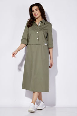 Платье ТАиЕР 1270 олива