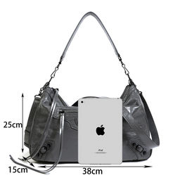 Женская сумка, кожа, MIRONPAN 521205 Серый