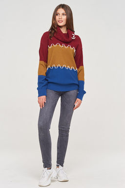 Свитер женский BY192-40017. 037/176/036/10480 ниагара/горчица/марсала/молоко