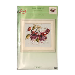 Набор для вышивания LANARTE PN-0008026 Фиолетовые цветы 49 x 39 см