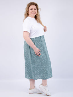 Платье Виттория, вискоза/кулирка До 60 размера - Малина фото 83