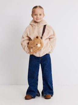 ACOOLA / Набор детский для девочек ((1)куртка и (2)сумка) Frappe бежевый  фото 3