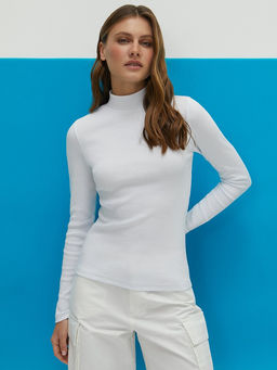 Mi 1711С Fresh Водолазка горловина стойка (кашкорсе) - grigio melange - Minimi фото 2