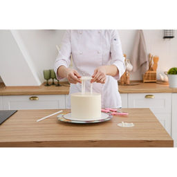 Палочки-дюбели для кондитерских изделий KONFINETTA, набор 8 шт., d=0.9 см, 30 см, пластик, белые  фото 4