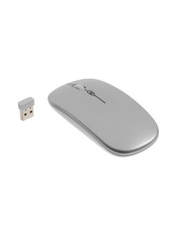 Мышь MB-2.4 беспроводная, оптическая, подсветка, 800-1600 dpi, USB, Bluetooth, серебристая