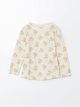 Bisiklet Yaka Uzun Kollu Bask?l? K?z Bebek Pijama Tak?m? - Waikiki фото 2