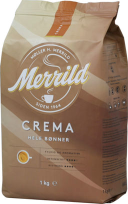 Merrild. Crema (зерновой) 1 кг. мягкая упаковка