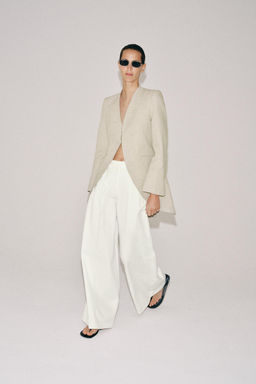BLAZER LARGA RAYAS ZW COLLECTION / Arena / Vigor? - Zara фото 5