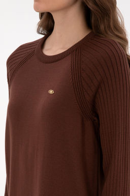 Kad_n Kahverengi Triko Elbise - U.s. polo assn фото 6