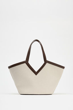 CANVAS CUT-OUT SHOPPER - Zara фото 2