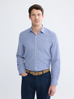 Slim Fit ?izgili Erkek G?mlek