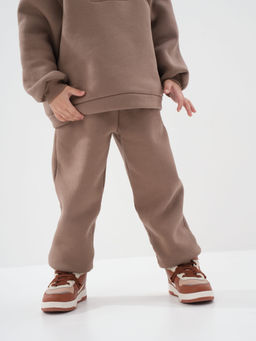 Джоггеры с карманами Какао утепленные - Bungly фото 5