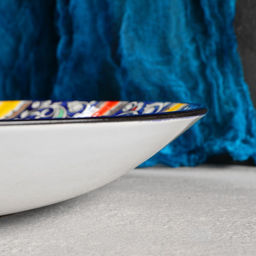 Ляган узбекский Риштанская Керамика «Жар-птица», d=42 см, МИКС