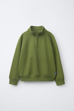 SUDADERA LISA ETIQUETA / VERDE