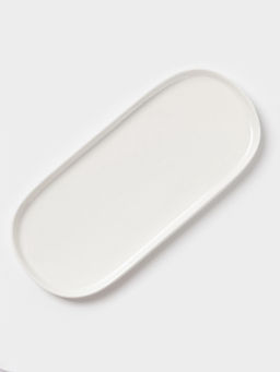 Блюдо сервировочные Magistro White Snow, 34.5×15.5×2 см, фарфор, белое