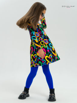 Платье Эля яркие сердца на черном - Sovalina фото 16