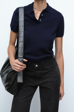 BASIC 100% WOOL POLO SHIRT - Zara фото 14