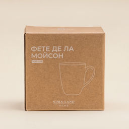 Кружка SL Home Фете дэ ла мойсон, 400 мл, 9×10 см, фарфор, белая