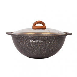 ЛА_АП_GRANIT ULTRA (black-gold) Казан 4,5л , ст.кр. арт. кгбг47а
