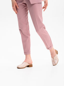 Сабо 3200.25294br.Розовый ибица+коричневый