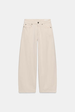 JEANS ZW COLLECTION LOOSE BARREL TIRO MEDIO / Crudo - Zara фото 7