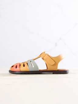 Босоножки 1036.подиум178br.Тыква+авокадо лион+коралл - Edart фото 9