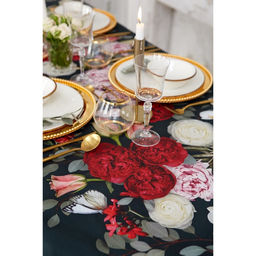 Скатерть Этель Flowers 180х147 см, 100% хлопок, саржа 190 г/м2  фото 5