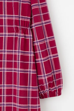 Crockid _ КР 5890/тем.бордовый,шотландская клетка к503 платье для дев