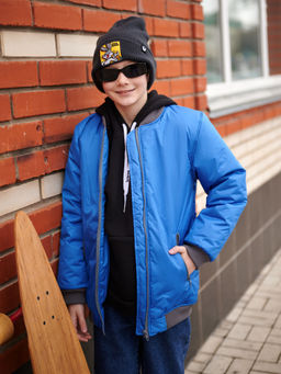 Бомбер демисезонный для мальчика Френд красный - Yollochka фото 5