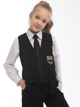 Жилет для девочек - Синий мир фото 3