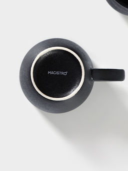 Кружка Magistro Carbon, 380 мл, фарфор, чёрная