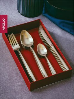 Набор столовых приборов APOLLO "Lungo matt Сhampagne" 16 пр.