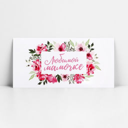 Цена за 10 шт. Конверт для денег «Любимой мамочке», 16.5×8 см