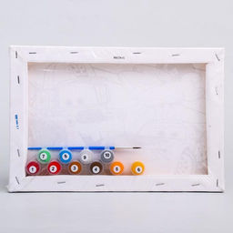 Картина по номерам для детей Молния Маккуин и Мэтр 20?30 см, Тачки