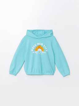 Kap??onlu K?z ?ocuk Sweatshirt