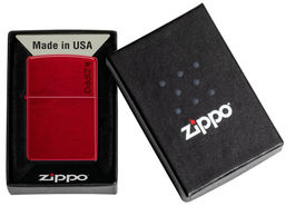 Зажигалка ZIPPO Логотип с покрытием Красное карамелизированное яблоко | Candy Apple Red 21063ZL  фото 6