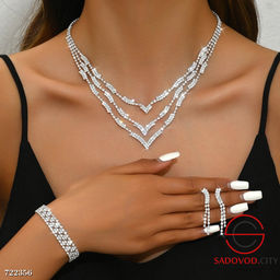 Комплект женский колье, серьги и браслет - Bruno фото 5