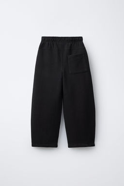 GARMENT DYE BARREL PLUSH TROUSERS - Zara фото 10