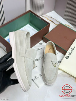 Лоферы женские замшевые